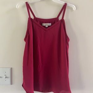 LOFT • pink tank top